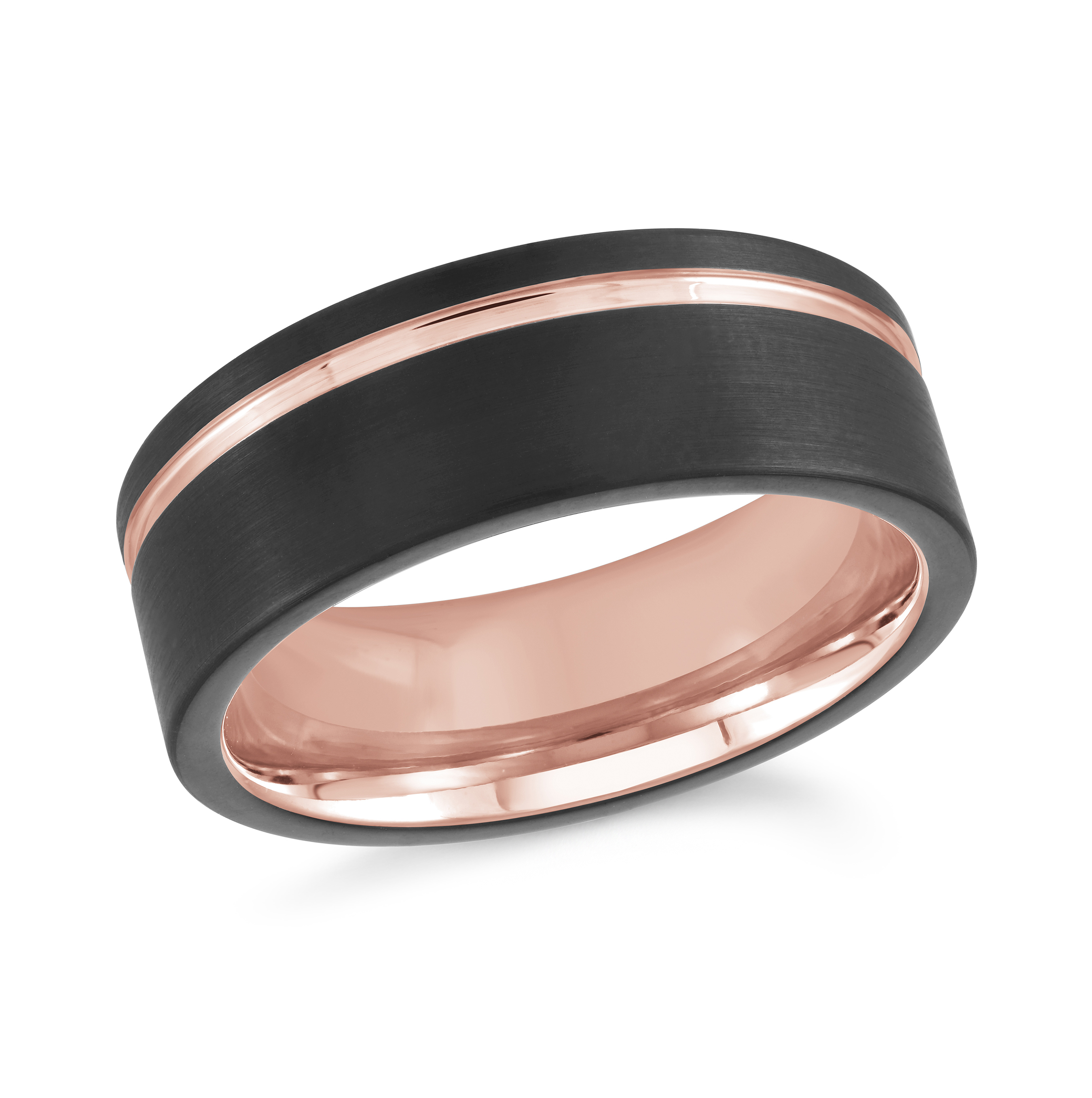 Rose Gold Plated Inside With Matte Black Outer Edges/Top Wit | The 