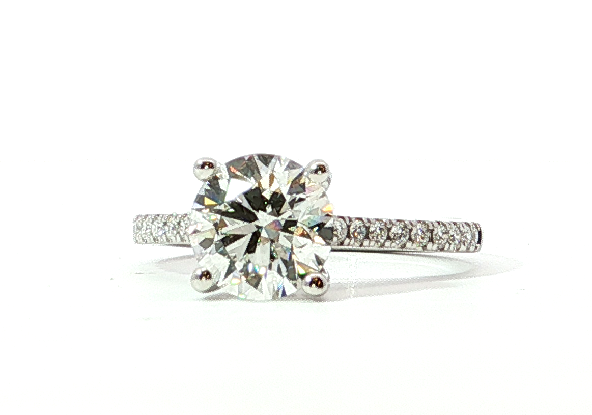 14Kt White Gold Lab Grown Diamond Engagement Ring