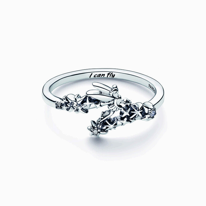 アクセサリー Pandora Disney Tinkerbell Tinker Bell and Fantasyland Castle Dangle Charm by Pandora