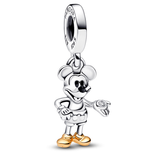 Pandora Disney Mickey Mouse Lab-grown Diamond Dangle Charm