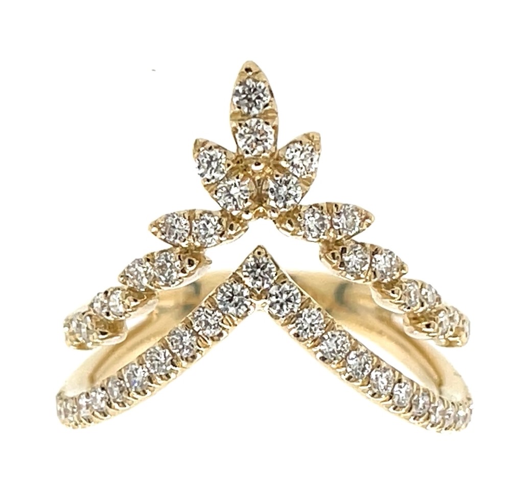 14K Yellow Gold Gabriel Lusso Diamond Fashion Ring Tom