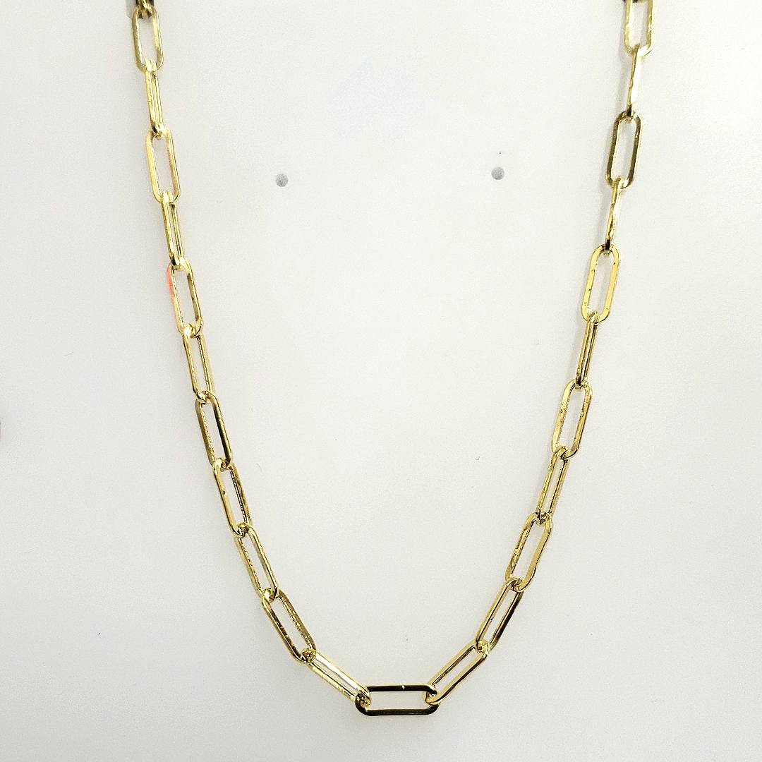 14 Karat Yellow Gold Paperclip Chain 001-430-01396 | Trinity