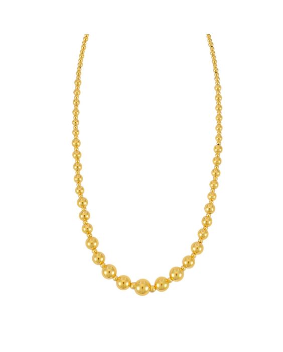 14K Gold Graduated Statement Pallina Necklace