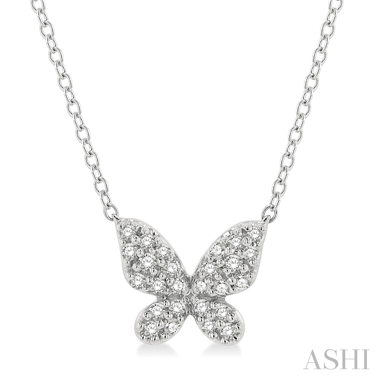 Butterfly Shape Petite Diamond Fashion Pendant