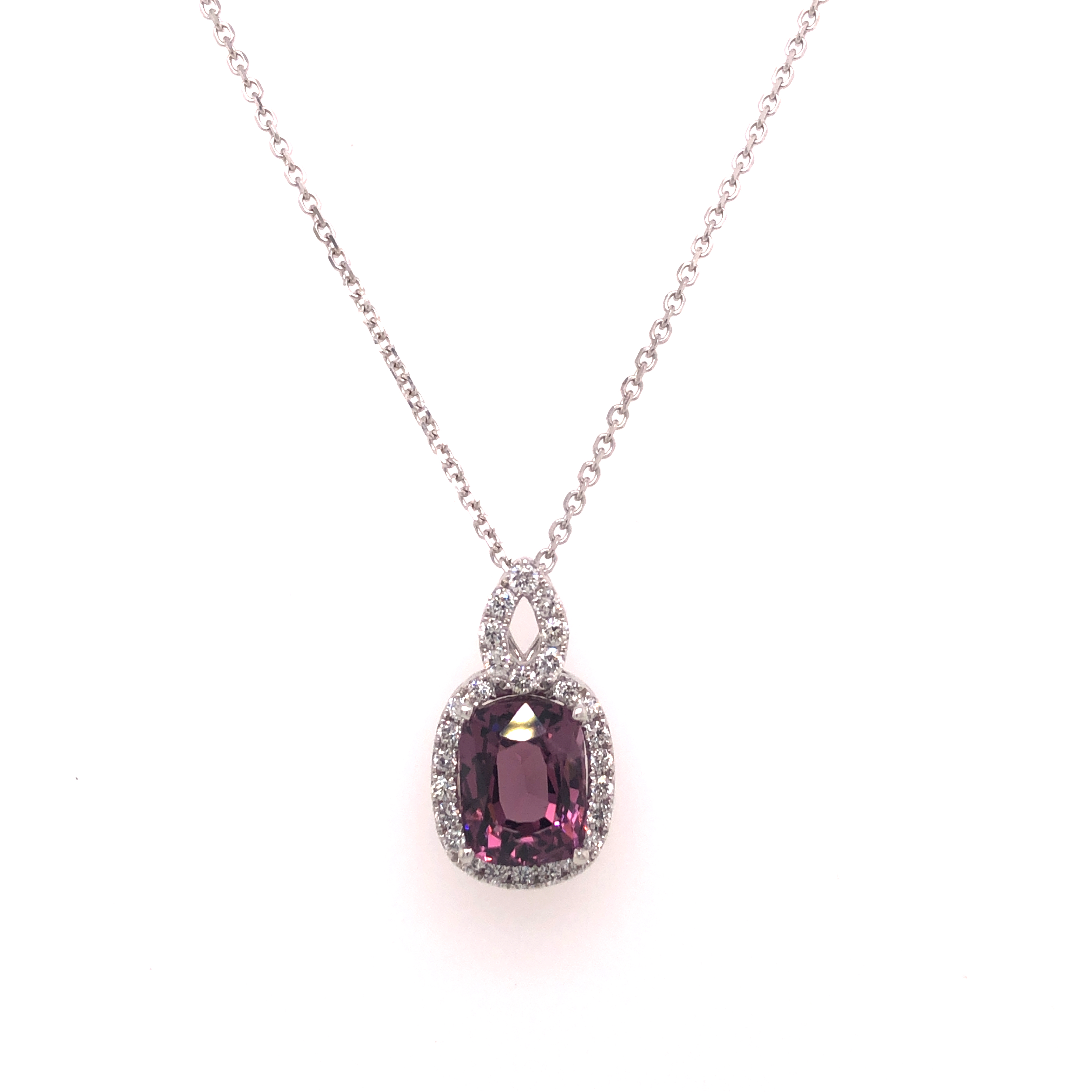 Diamond necklace purple Outlet