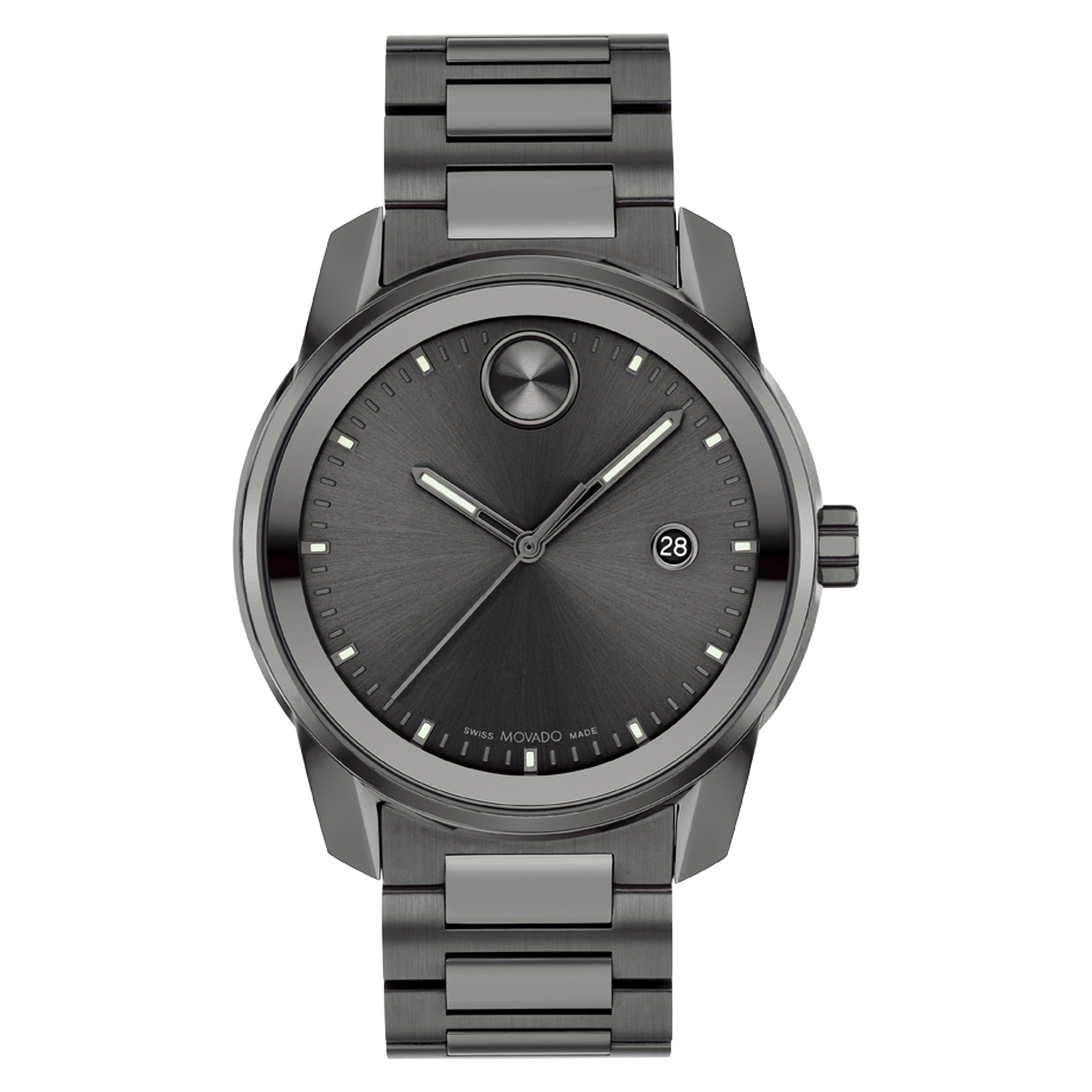 Movado Bold Verso In Gunmetal Watches