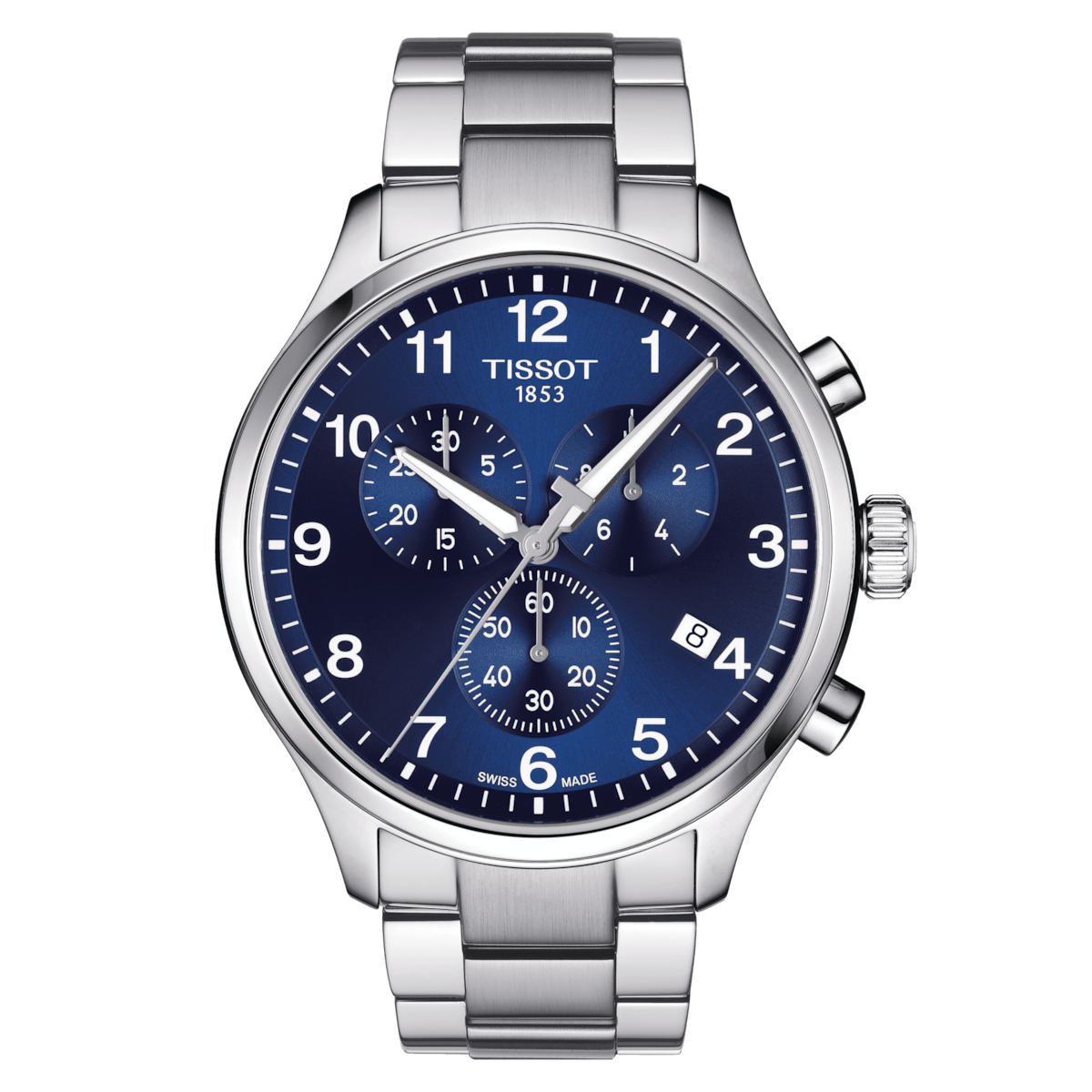 TISSOT CHRONO XL CLASSIC 45 MM BLUE DIAL STAINLESS