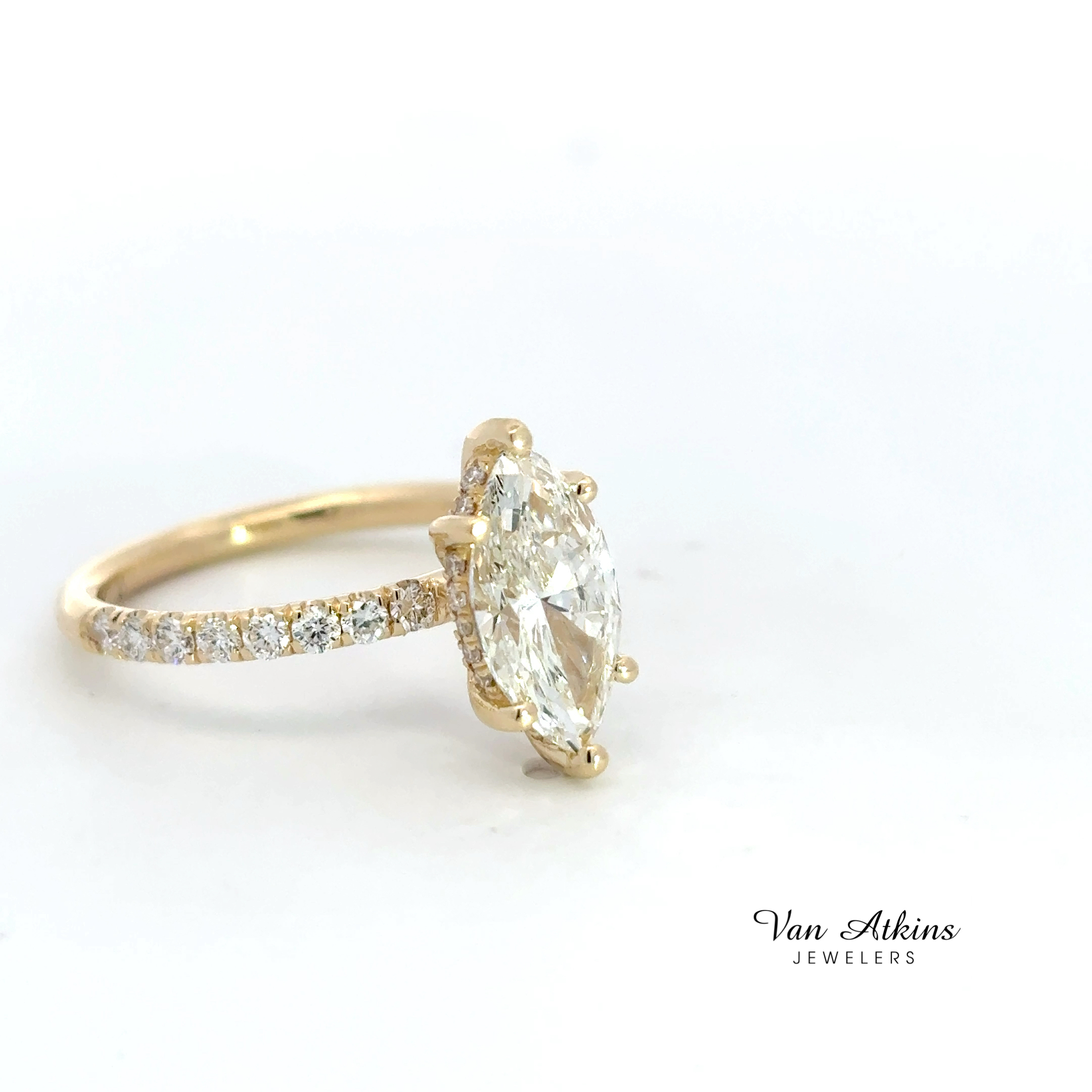 2.41 Carat Lab Grown Diamond Ring Marquise 