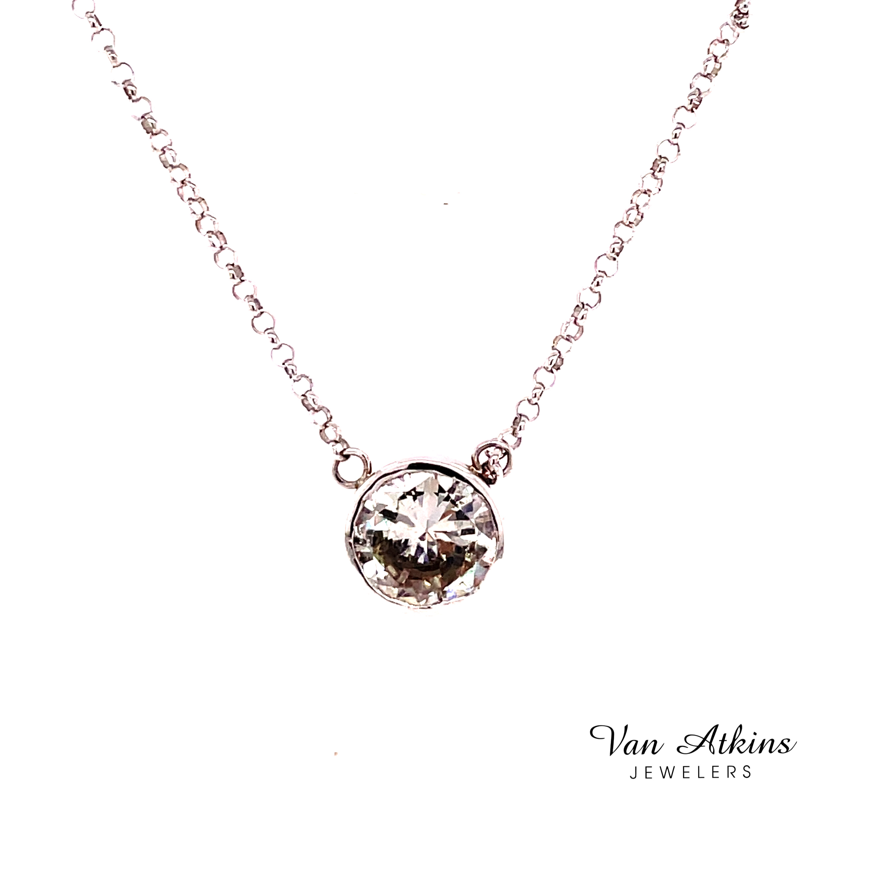 Diamond Pendants/Necklaces 00116002594 14KW New Albany Van Atkins