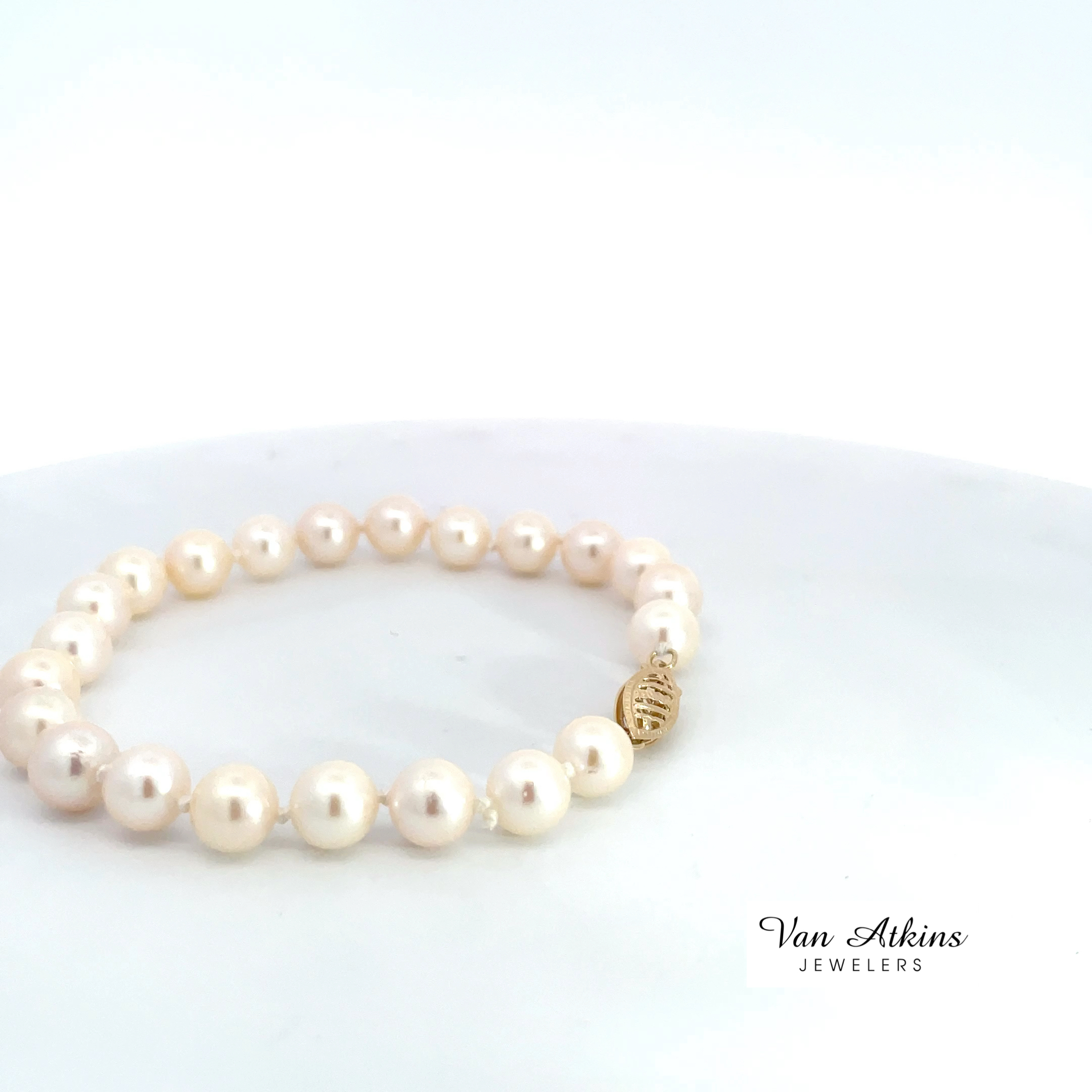Pearl Bracelet 001-370-00045 14KY - Pearl Bracelets | Van