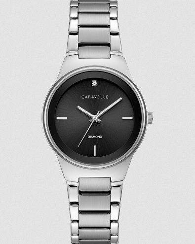Watch Caravelle Classic Timeless Black Diamond
