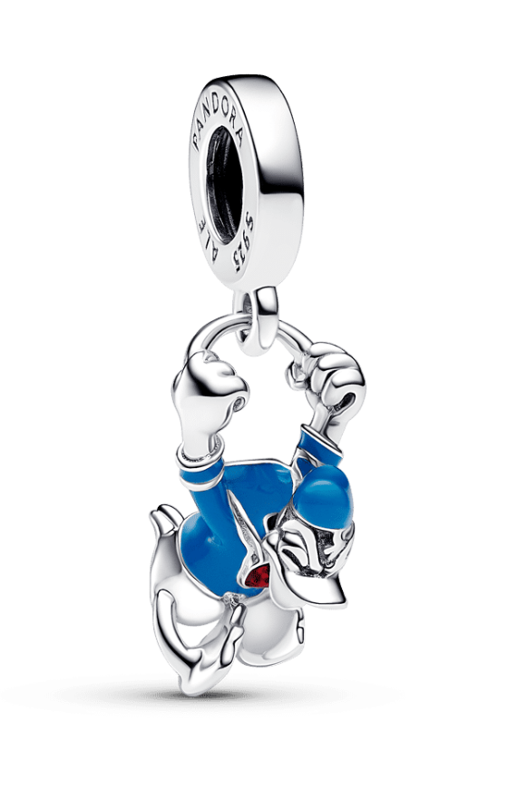 pandora ディズニー　パンドラ　チャーム　ドナルド 793358C01 Pandora Disney Donald Duck Dangle Charm Blue Enamel