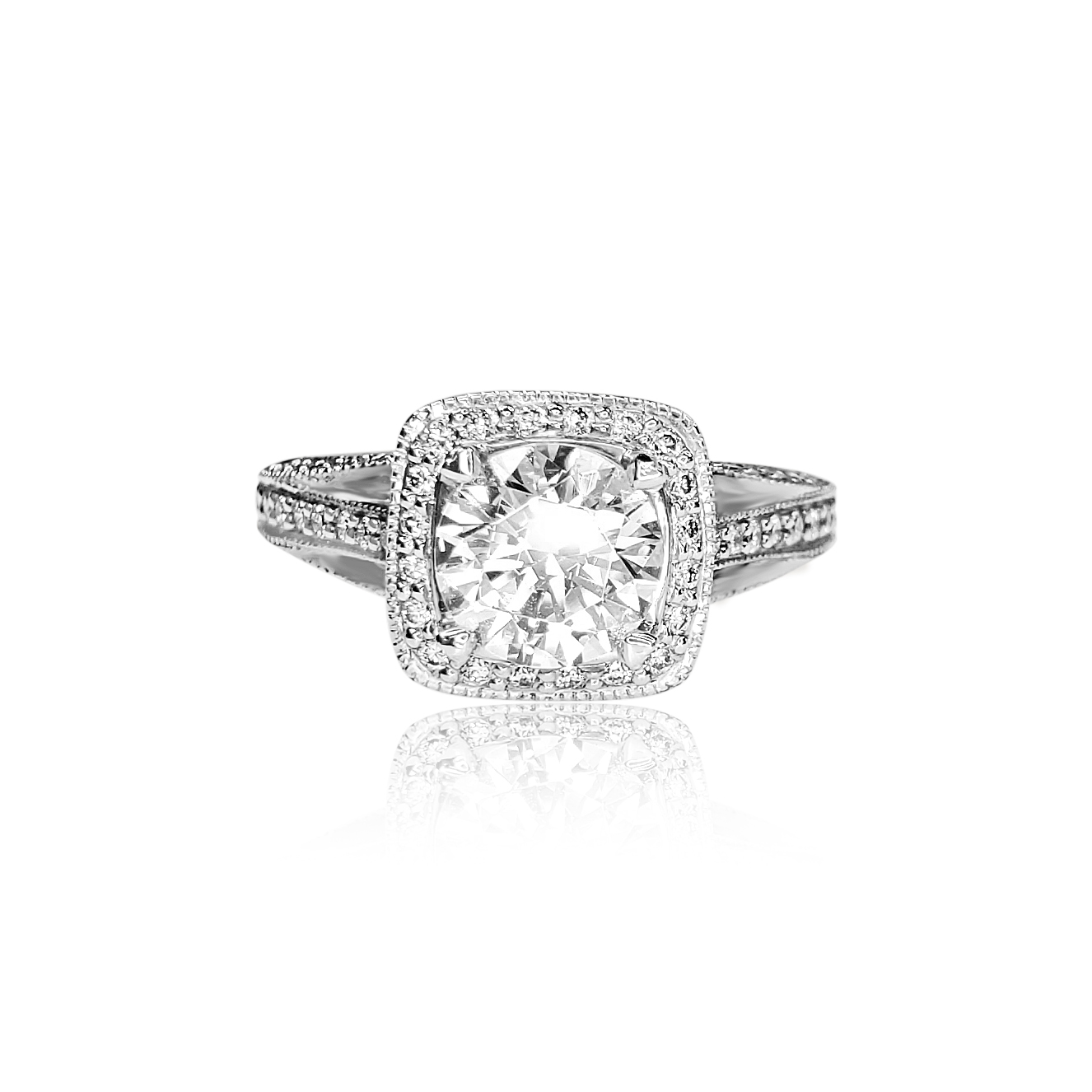 Diamond Semi-Mount Ring main image 1