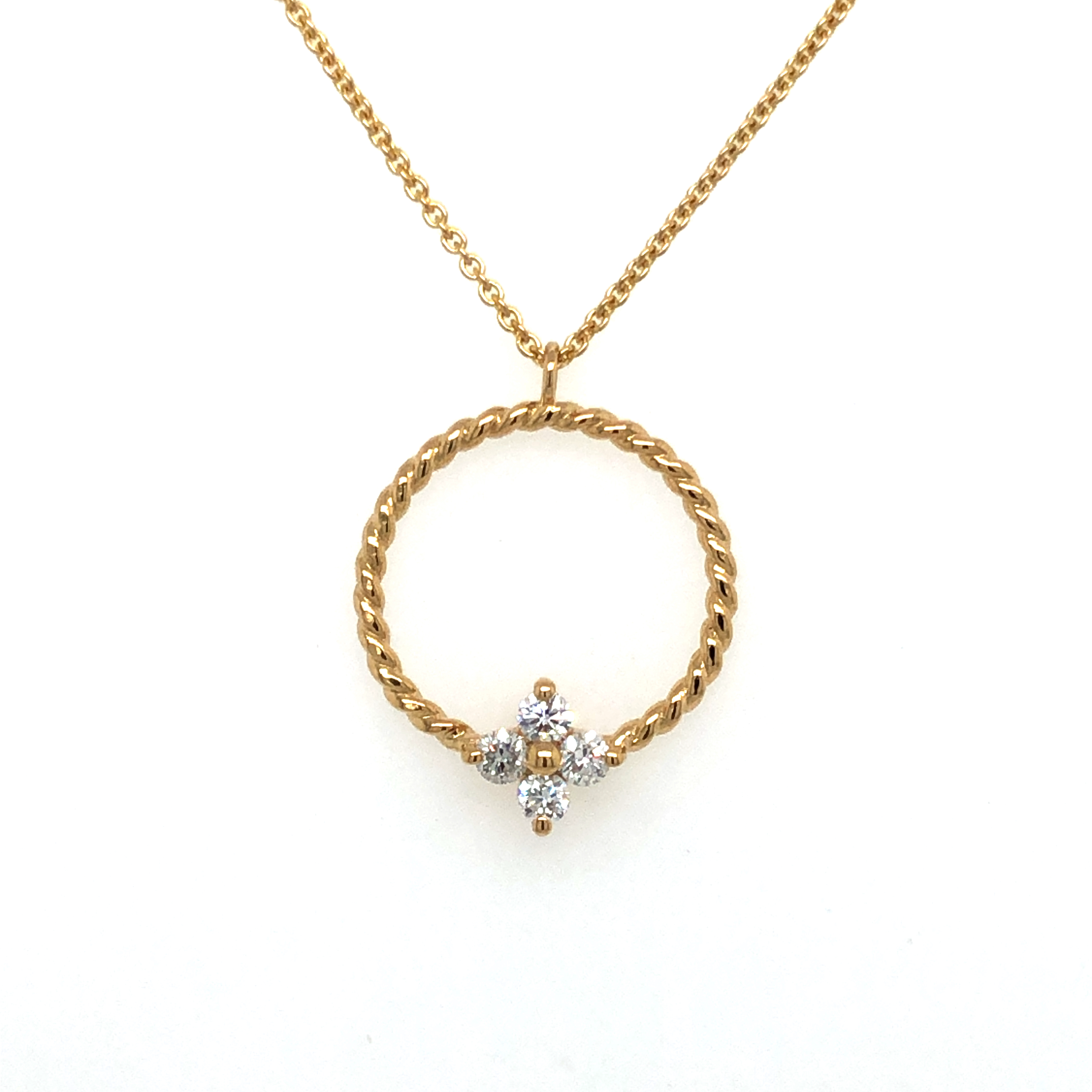 Pendant 00116002022 14KY Diamond Pendants Vincent Anthony