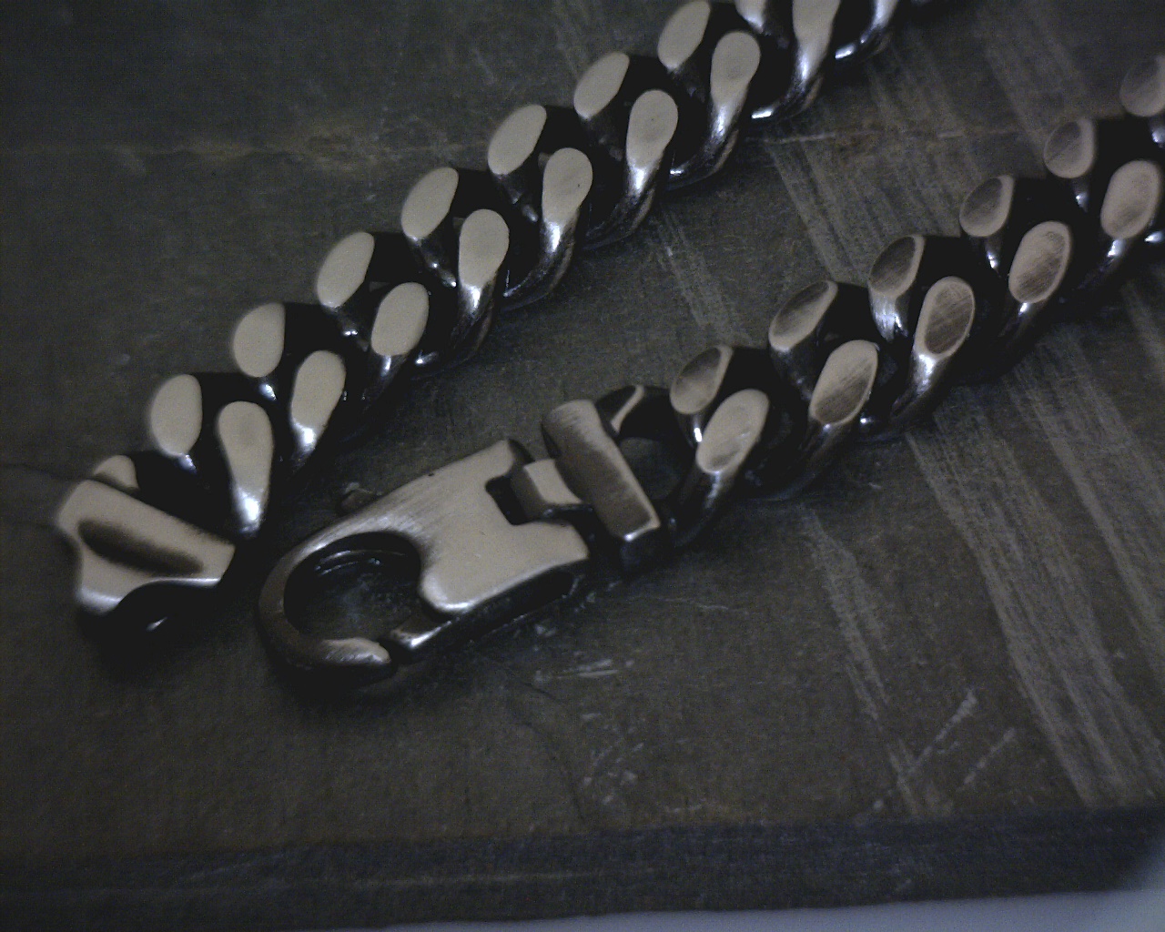 SS Curb Gunmetal Bracelet 00161001383 SS Kansas City Vulcan's