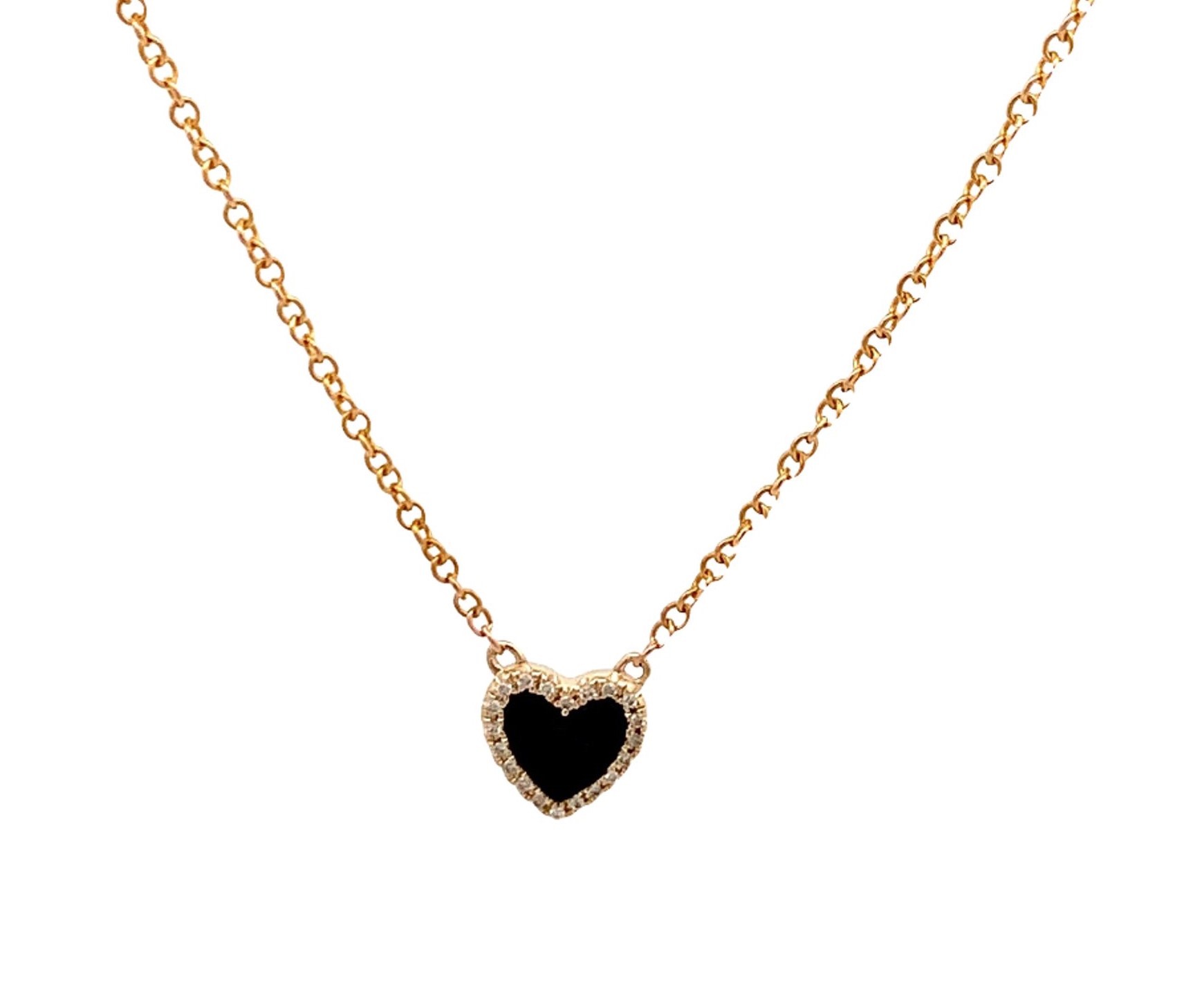 14KT YELLOW GOLD HEART NECKLACE 001-160-01311 | Z's Fine Jewelry